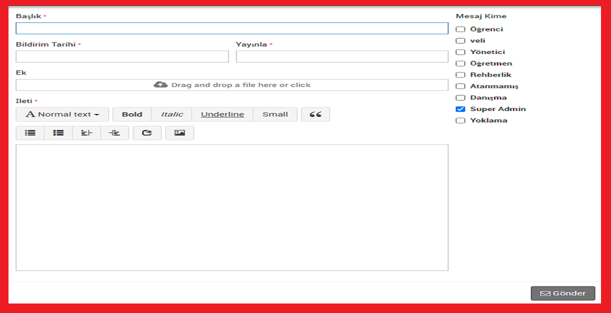 duyuru ve iletişim 2