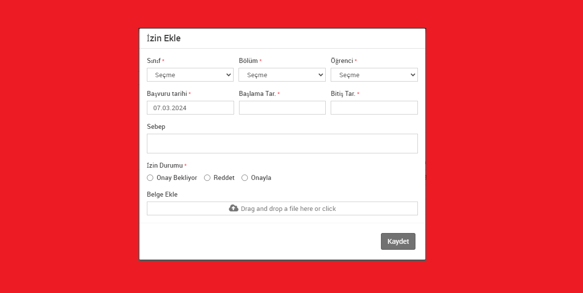 izin talep