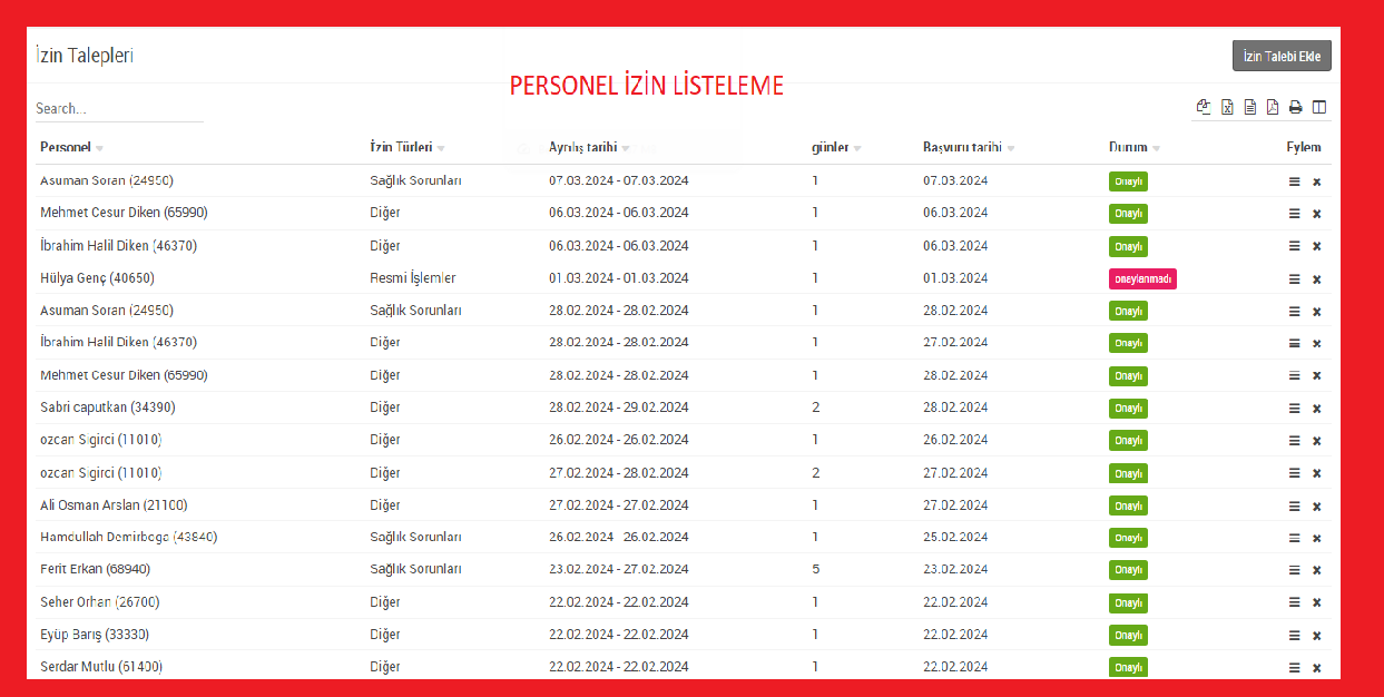 izin talep
