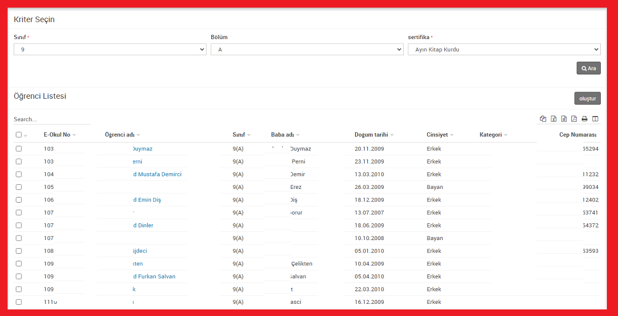 Sertifika ve belgeler